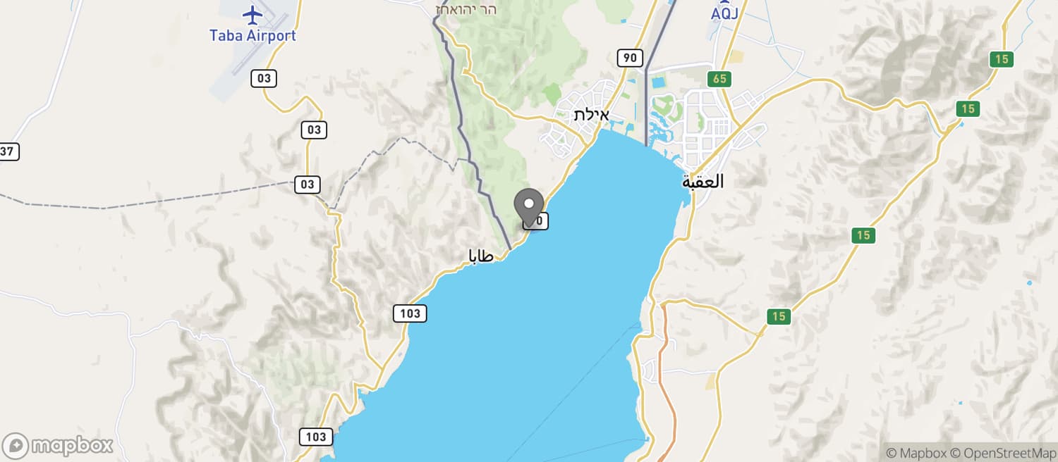 موقع اكفاريوم عالم المرجان (מצפה תת-ימי) على الخريطة