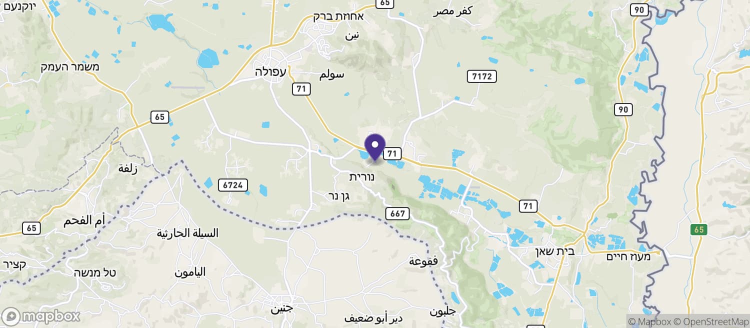 موقع عين جدعونة على الخريطة