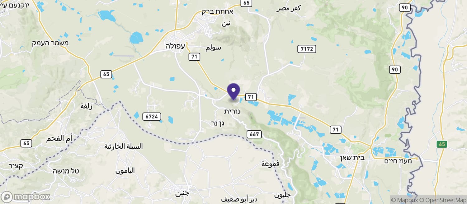 موقع عين حرود على الخريطة